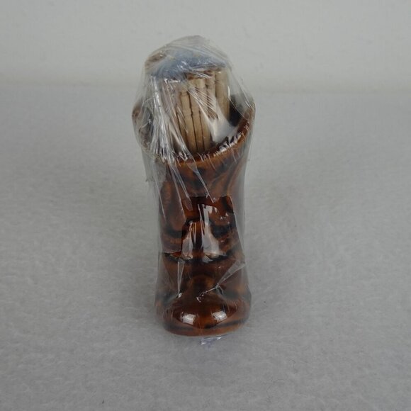 Toothpick Holder Cowboy Boot Brown Ceramic Western - Picture 5 of 10